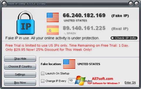 Screenshot Hide IP Easy per Windows 7