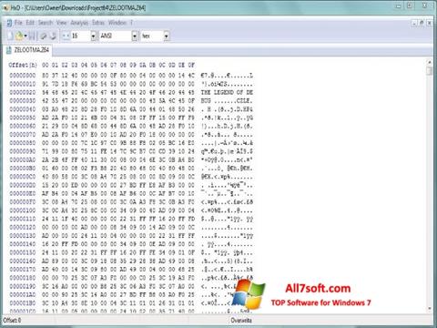 Screenshot Hex Editor per Windows 7
