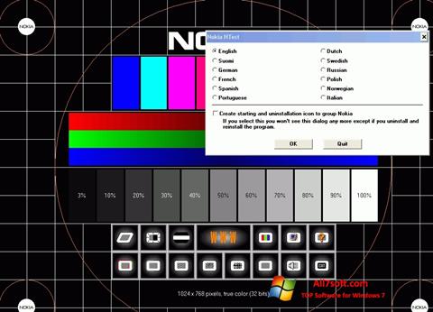Screenshot Nokia Monitor Test per Windows 7