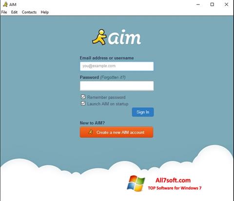 Screenshot AOL Instant Messenger per Windows 7