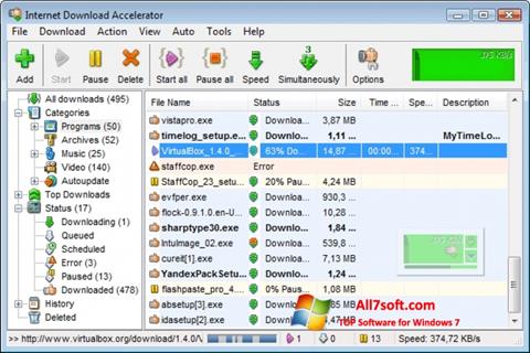 Screenshot Internet Download Accelerator per Windows 7