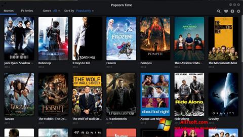Screenshot Popcorn Time per Windows 7