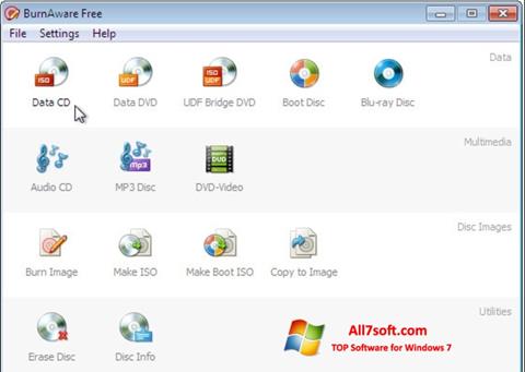 Screenshot BurnAware Free per Windows 7