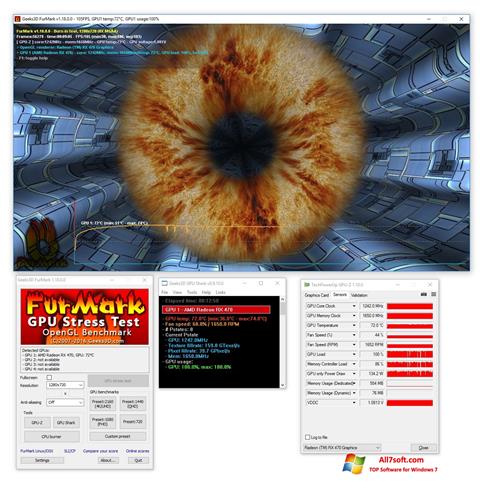 Screenshot FurMark per Windows 7