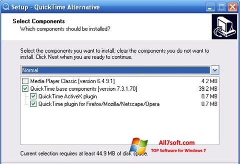 Screenshot QuickTime Alternative per Windows 7