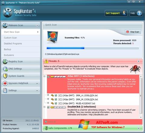 Screenshot SpyHunter per Windows 7