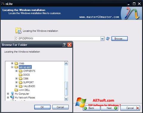 Screenshot nLite per Windows 7