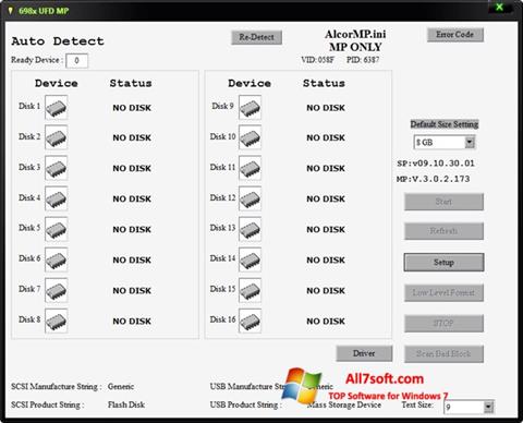 Screenshot AlcorMP per Windows 7