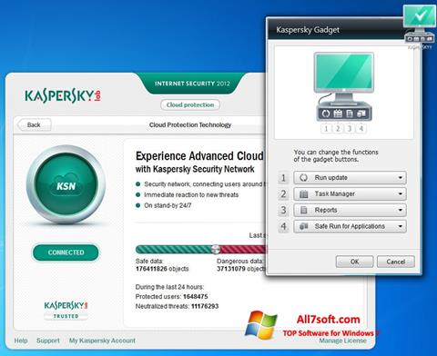 Screenshot Kaspersky Internet Security per Windows 7