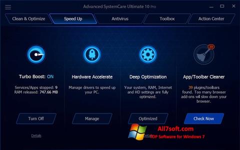 Screenshot Advanced SystemCare Ultimate per Windows 7
