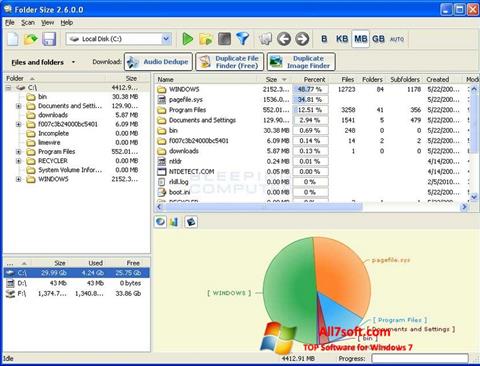 Screenshot Folder Size per Windows 7