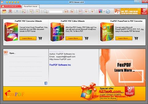 Screenshot PPTX Viewer per Windows 7