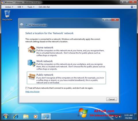 Screenshot Windows Virtual PC per Windows 7