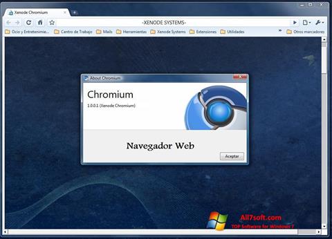Screenshot Chromium per Windows 7