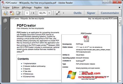 Screenshot PDFCreator per Windows 7