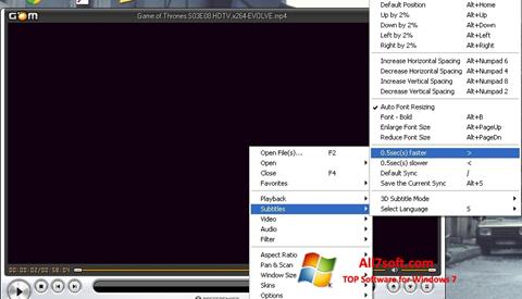 Screenshot GOM Player per Windows 7