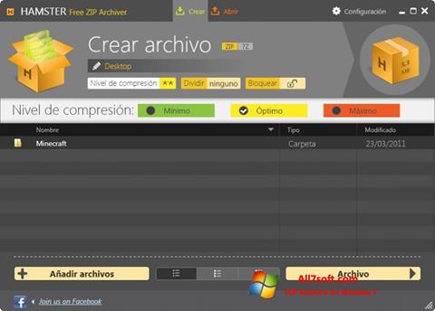 Screenshot Hamster Free ZIP Archiver per Windows 7