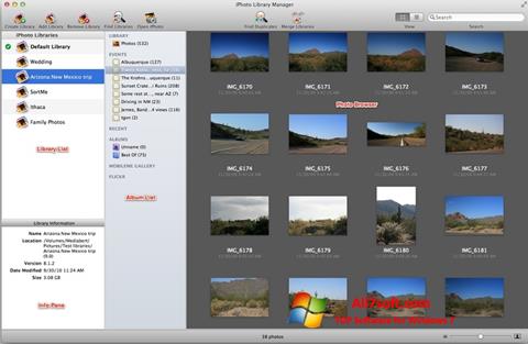 Screenshot iPhoto per Windows 7