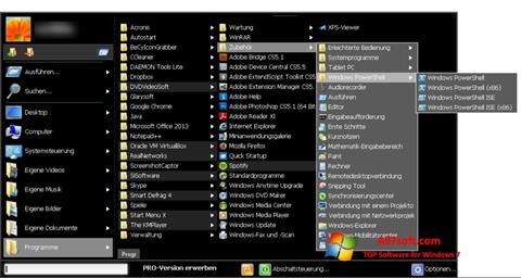 Screenshot Start Menu X per Windows 7