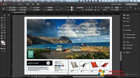 Screenshot Adobe InDesign per Windows 7