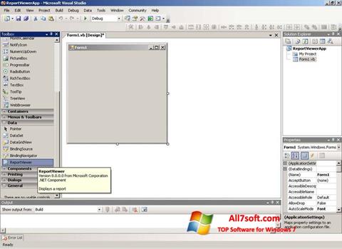 Screenshot Microsoft Visual Studio Express per Windows 7