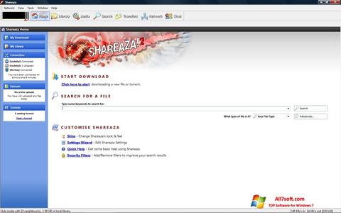 Screenshot Shareaza per Windows 7