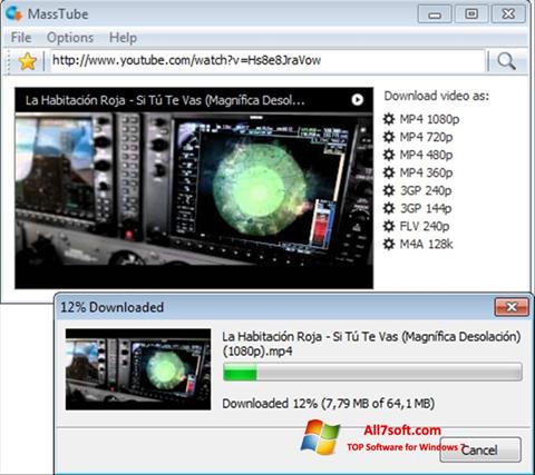 Screenshot MassTube per Windows 7