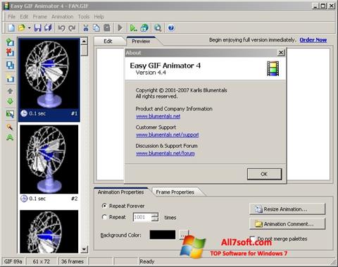 Screenshot Easy GIF Animator per Windows 7