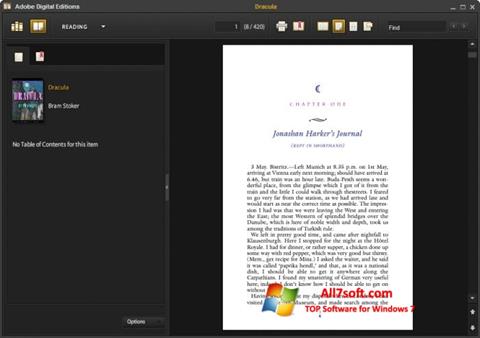 Screenshot Adobe Digital Editions per Windows 7