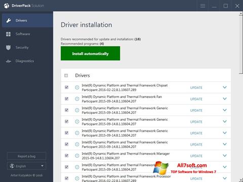 Screenshot DriverPack Solution Online per Windows 7