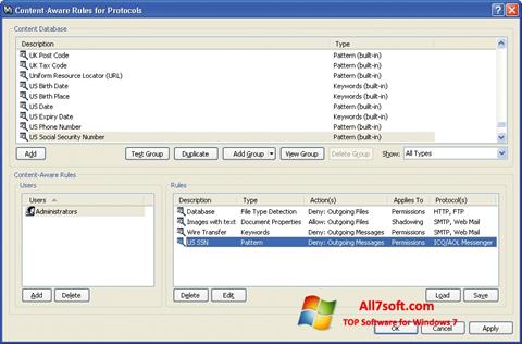Screenshot DeviceLock per Windows 7