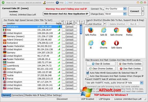 Screenshot Hide ALL IP per Windows 7