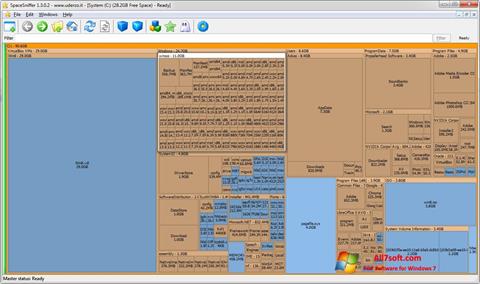 Screenshot SpaceSniffer per Windows 7