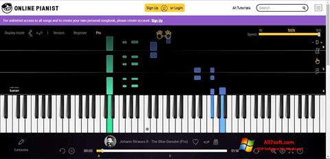 Screenshot Virtual Piano per Windows 7