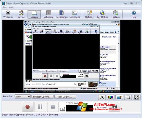 Screenshot Debut Video Capture per Windows 7