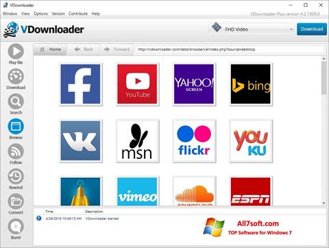 Screenshot VDownloader per Windows 7
