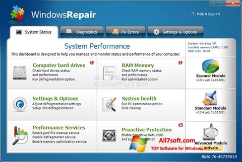 Screenshot Windows Repair per Windows 7