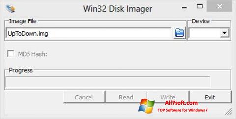 Screenshot Win32 Disk Imager per Windows 7