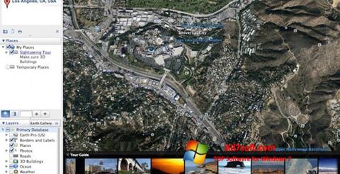 Screenshot Google Earth Pro per Windows 7