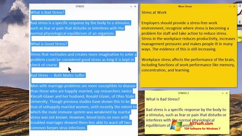 Screenshot Simple Sticky Notes per Windows 7