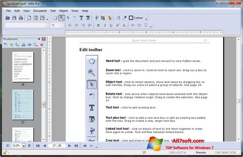 Screenshot Infix PDF Editor per Windows 7