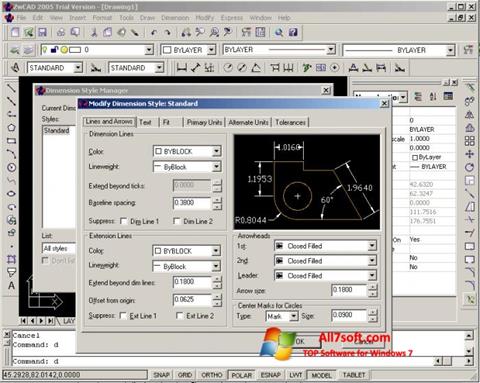 Screenshot ZWCAD per Windows 7