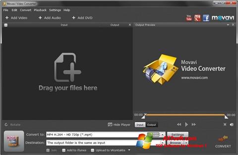 Screenshot Movavi Video Converter per Windows 7