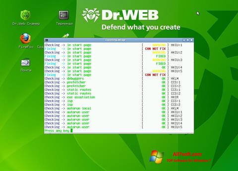 Screenshot Dr.Web LiveCD per Windows 7
