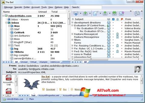 Screenshot The Bat! per Windows 7