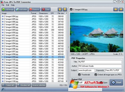 Screenshot Image To PDF Converter per Windows 7