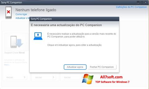 Screenshot Sony PC Companion per Windows 7