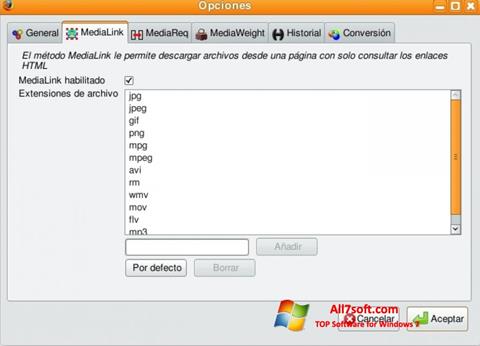 Screenshot Video DownloadHelper per Windows 7