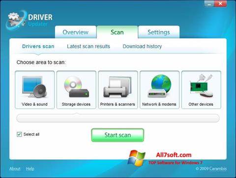 Screenshot Carambis Driver Updater per Windows 7