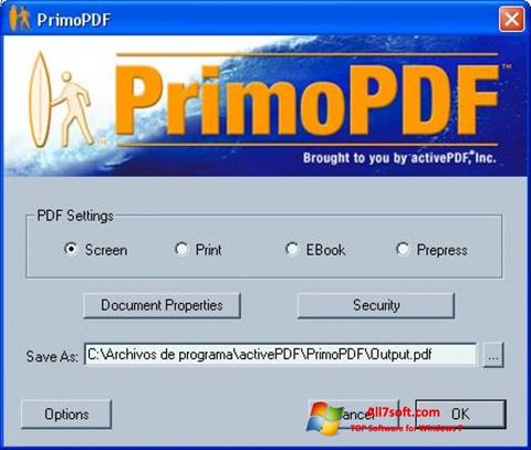Screenshot PrimoPDF per Windows 7